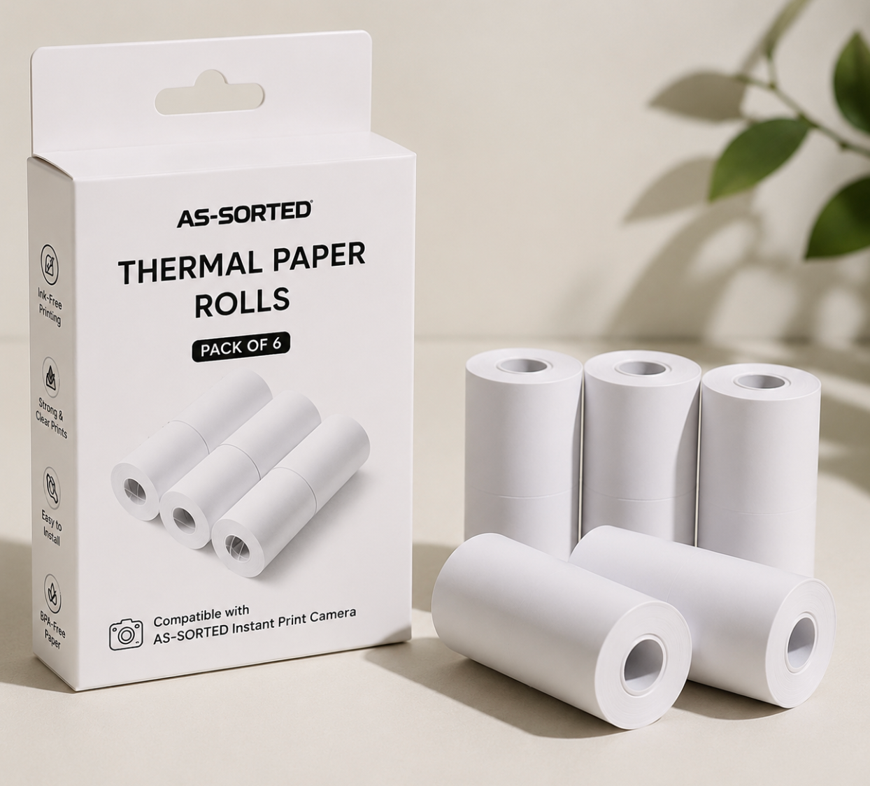 Thermal Paper Rolls - Pack of 6